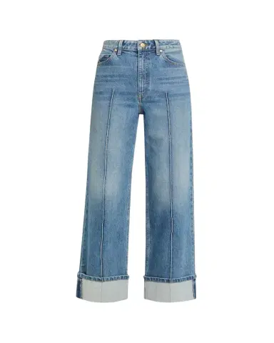 Ulla Johnson Genevieve Cuffed Wide-Leg Jeans | Thumbnail 1