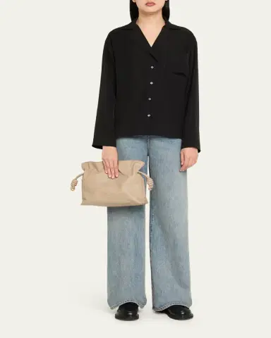 Loewe Flamenco Medium Clutch Bag in Nappa Leather | Thumbnail 5