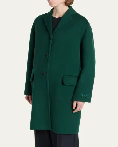 Marni Wool-Cashmere Long Coat | Thumbnail 4