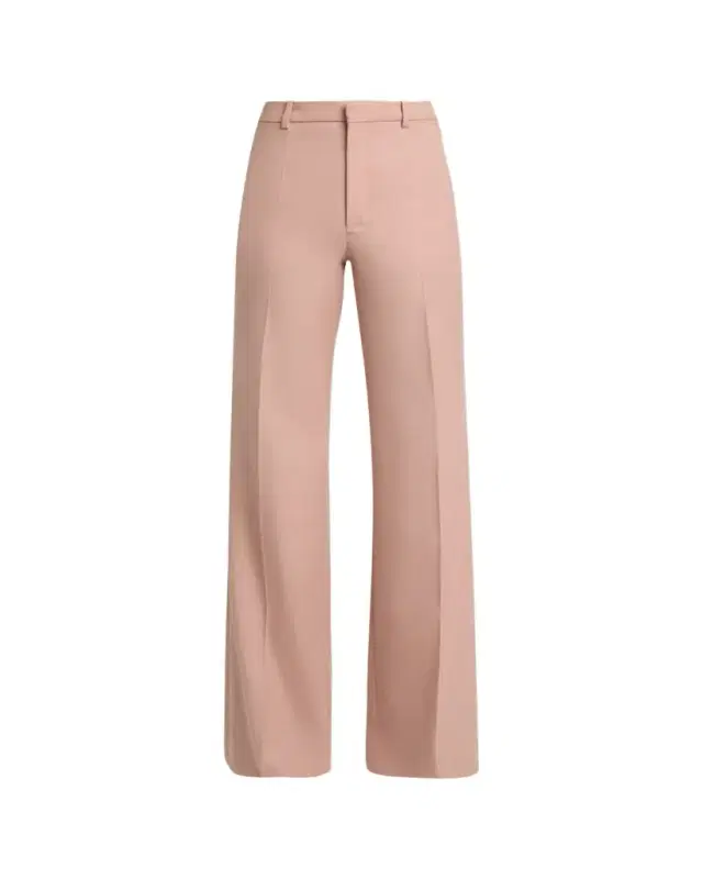 Chloe Wool Gabardine Wide-Leg Trousers