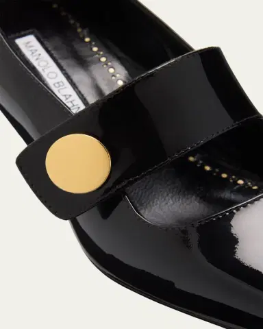 Manolo Blahnik 50mm Dorian Patent Leather Mary Jane Pumps | Thumbnail 3 Manolo Blahnik 50mm Dorian Patent Leather Mary Jane Pumps | Thumbnail 3