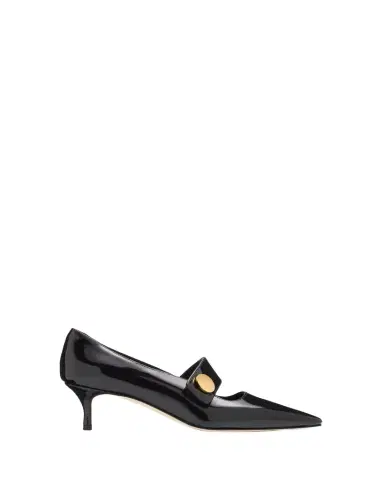 Manolo Blahnik 50mm Dorian Patent Leather Mary Jane Pumps | Thumbnail 1 Manolo Blahnik 50mm Dorian Patent Leather Mary Jane Pumps | Thumbnail 1