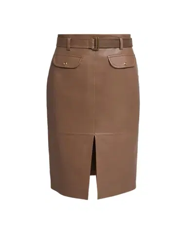 Moncler Leather Pencil Skirt | Thumbnail 1 Moncler Leather Pencil Skirt | Thumbnail 1