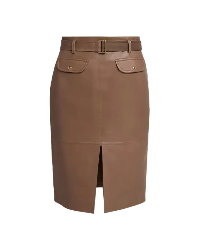 Leather Pencil Skirt