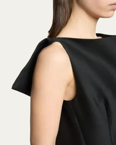 Balenciaga Sleeveless Folded V-Back Midi Dress | Thumbnail 5 Balenciaga Sleeveless Folded V-Back Midi Dress | Thumbnail 5