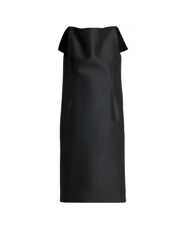 Sleeveless Folded V-Back Midi Dress