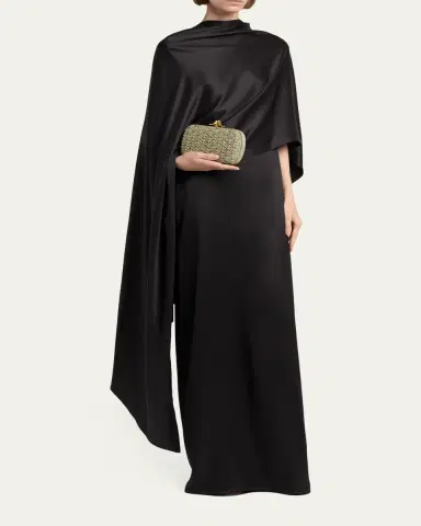 Bottega Veneta Woven Leather Cord Knot Clutch Bag | Thumbnail 5