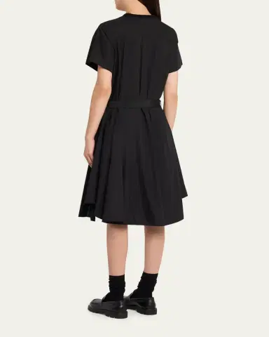 sacai Cotton Poplin x Knit Shirtdress | Thumbnail 3