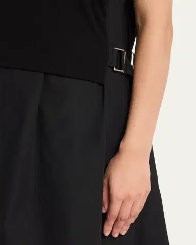 sacai Cotton Poplin x Knit Shirtdress | Thumbnail 5