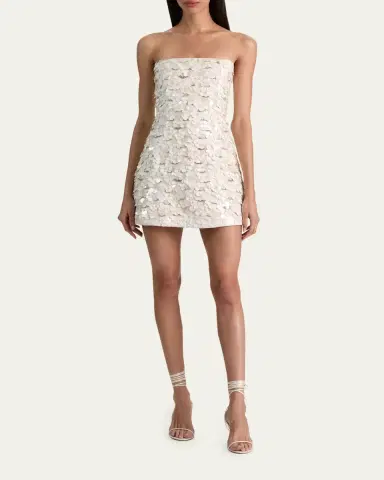 Alice + Olivia Katia Sequined Strapless Mini Dress | Thumbnail 2