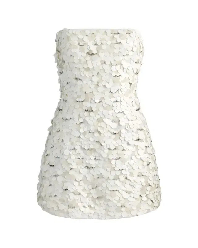 Katia Sequined Strapless Mini Dress