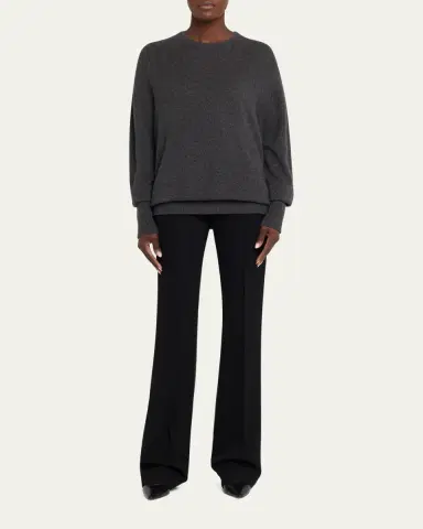 The Row Odelle Cashmere Knit Oversized Crewneck Top | Thumbnail 2 The Row Odelle Cashmere Knit Oversized Crewneck Top | Thumbnail 2