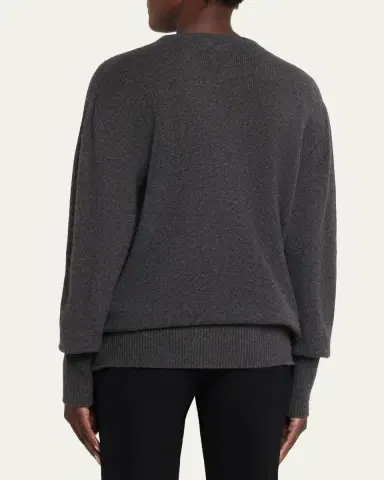 The Row Odelle Cashmere Knit Oversized Crewneck Top | Thumbnail 3 The Row Odelle Cashmere Knit Oversized Crewneck Top | Thumbnail 3