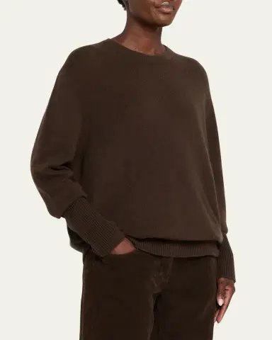 The Row Odelle Cashmere Knit Oversized Crewneck Top | Thumbnail 9 The Row Odelle Cashmere Knit Oversized Crewneck Top | Thumbnail 9