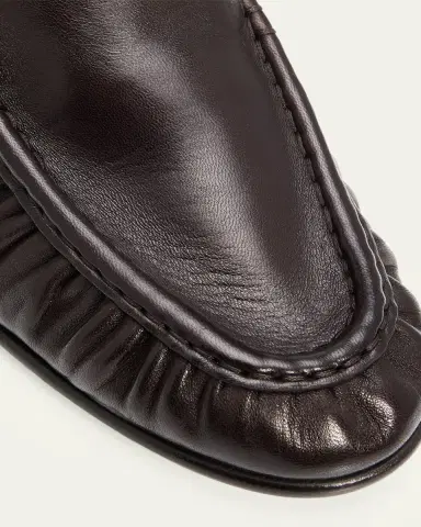 The Row Soft Moccasin Two Leather Loafers | Thumbnail 3