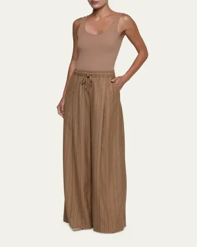 L'Agence Connie Striped Drawstring Trousers | Thumbnail 2 L'Agence Connie Striped Drawstring Trousers | Thumbnail 2