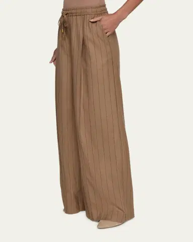 L'Agence Connie Striped Drawstring Trousers | Thumbnail 5 L'Agence Connie Striped Drawstring Trousers | Thumbnail 5