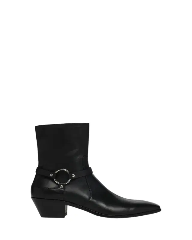 TOM FORD 45mm Clint Leather Ankle Boots
