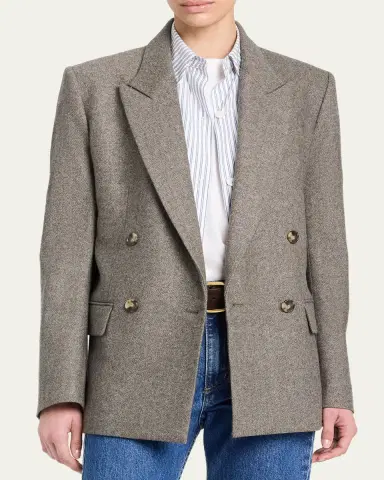 TWP Harper Double-Breasted Herringbone Blazer | Thumbnail 3 TWP Harper Double-Breasted Herringbone Blazer | Thumbnail 3
