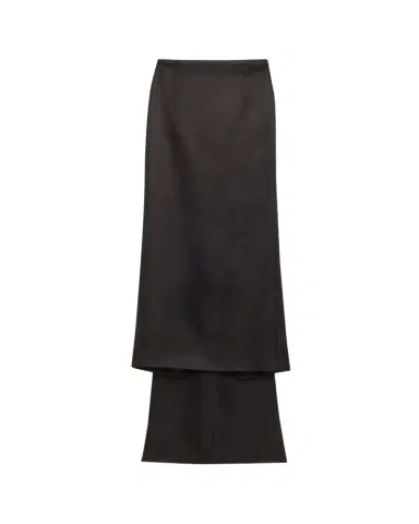 Brandon Maxwell Monroe Wool-Silk Train Maxi Skirt | Thumbnail 1