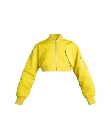 Balenciaga Technical Faille Crop Bomber Jacket | Thumbnail 1 Balenciaga Technical Faille Crop Bomber Jacket | Thumbnail 1