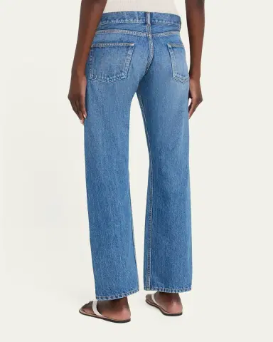 The Row Fima Low-Rise Straight-Leg Ankle Jeans | Thumbnail 3 The Row Fima Low-Rise Straight-Leg Ankle Jeans | Thumbnail 3