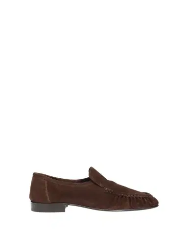 The Row Soft Moccasin Two Suede Loafers | Thumbnail 1