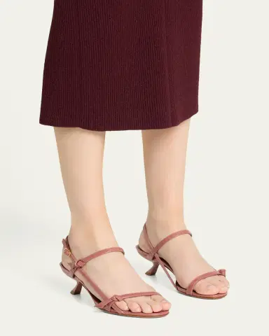 Alexandre Birman 50mm Clarita Caged Croc-Embossed Leather Sandals | Thumbnail 2