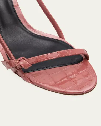 Alexandre Birman 50mm Clarita Caged Croc-Embossed Leather Sandals | Thumbnail 5