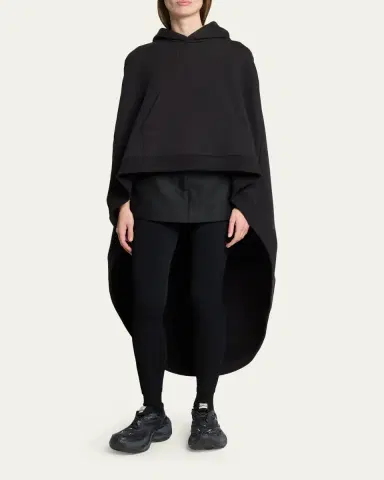 Balenciaga Hooded Oversized High-Low Cape | Thumbnail 2 Balenciaga Hooded Oversized High-Low Cape | Thumbnail 2