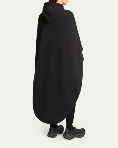 Balenciaga Hooded Oversized High-Low Cape | Thumbnail 3 Balenciaga Hooded Oversized High-Low Cape | Thumbnail 3
