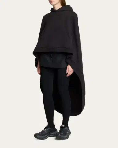 Balenciaga Hooded Oversized High-Low Cape | Thumbnail 4 Balenciaga Hooded Oversized High-Low Cape | Thumbnail 4
