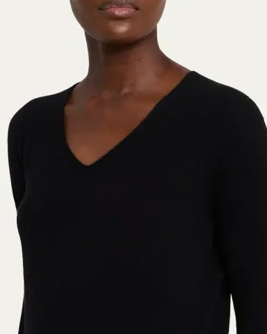 The Row Orchidea Cashmere Knit V-Neck Top | Thumbnail 5 The Row Orchidea Cashmere Knit V-Neck Top | Thumbnail 5