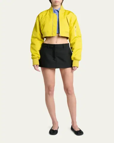 Balenciaga Starch Regenerative Wool Mini Hybrid Skort | Thumbnail 2 Balenciaga Starch Regenerative Wool Mini Hybrid Skort | Thumbnail 2