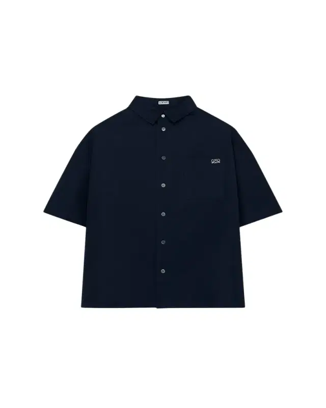Loewe Men's Short-Sleeve Heavy Cotton Button-Front Shirt