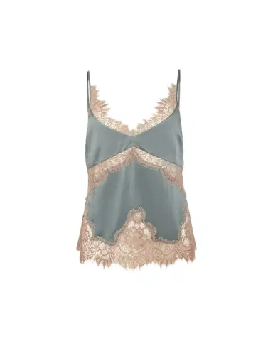 L'Agence Mitsu Lace-Trim Satin Camisole | Thumbnail 1