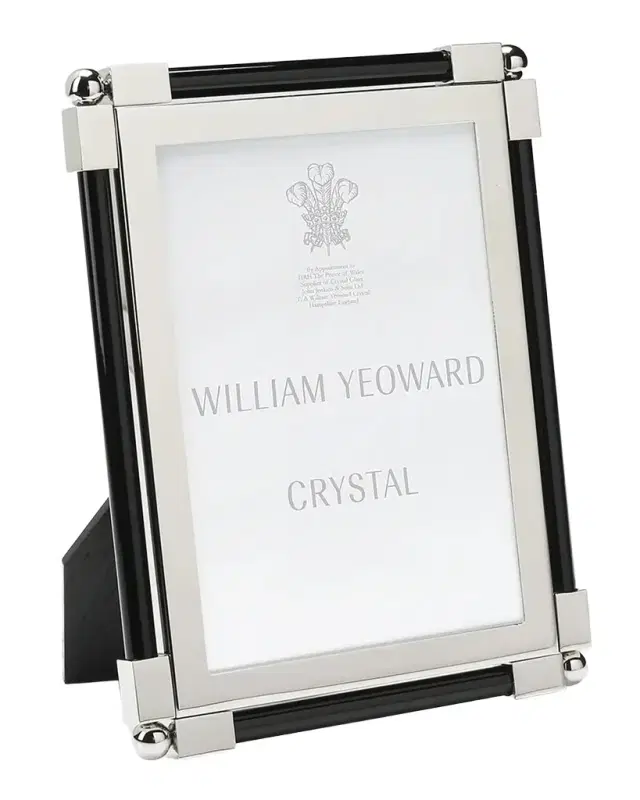 William Yeoward Crystal New Classic Black Frame, 5 x 7