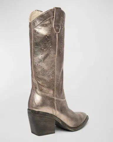 NeroGiardini Texan Leather Cowboy Boots | Thumbnail 3