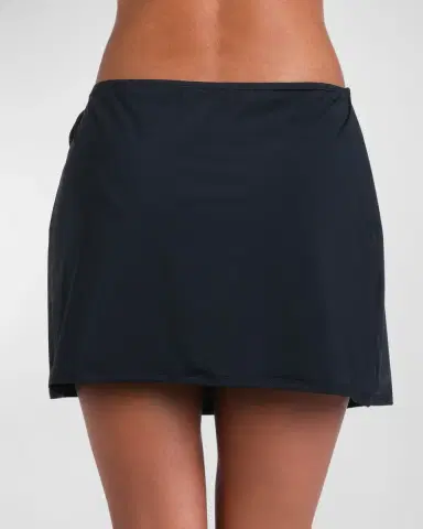 Sunshine 79 Solid Wrap Mini Skirt Coverup | Thumbnail 5