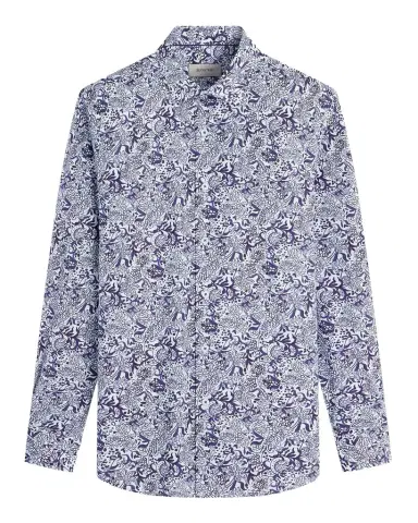 Bugatchi Men's Julian Floral Sport Shirt | Thumbnail 1 Bugatchi Men's Julian Floral Sport Shirt | Thumbnail 1