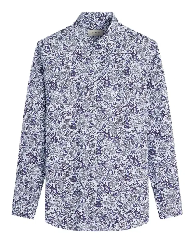 Bugatchi Men 's Julian Floral Sport Shirt