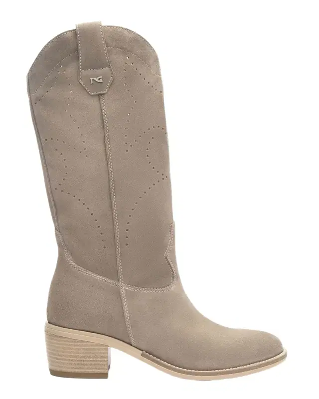 Suede Western Boots