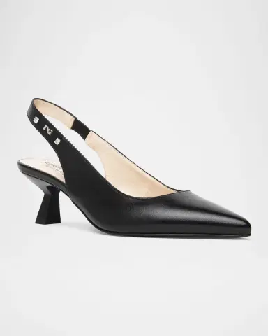 NeroGiardini Leather Slingback Pumps | Thumbnail 2 NeroGiardini Leather Slingback Pumps | Thumbnail 2