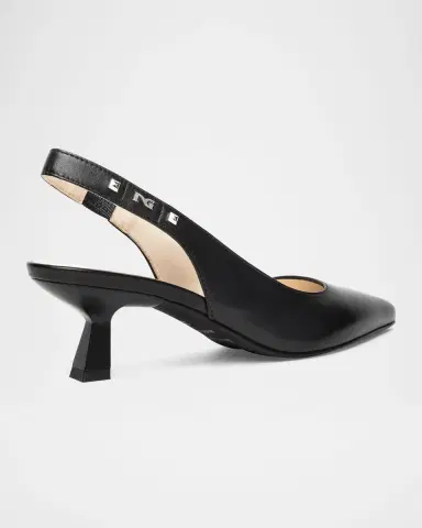 NeroGiardini Leather Slingback Pumps | Thumbnail 3 NeroGiardini Leather Slingback Pumps | Thumbnail 3