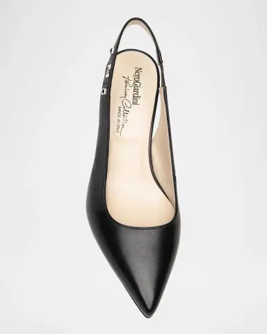 NeroGiardini Leather Slingback Pumps | Thumbnail 5 NeroGiardini Leather Slingback Pumps | Thumbnail 5