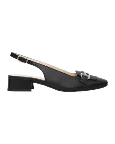 NeroGiardini Leather Horsebit Slingback Pumps | Thumbnail 1