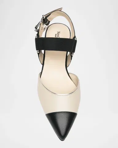 NeroGiardini Bicolor Cap-Toe Slingback Flats | Thumbnail 5 NeroGiardini Bicolor Cap-Toe Slingback Flats | Thumbnail 5