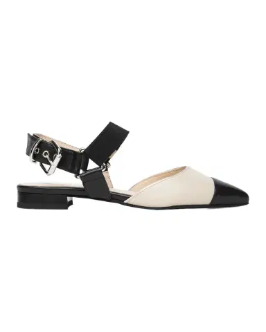NeroGiardini Bicolor Cap-Toe Slingback Flats | Thumbnail 1 NeroGiardini Bicolor Cap-Toe Slingback Flats | Thumbnail 1