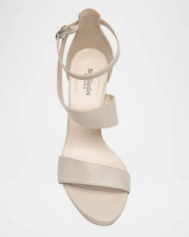 NeroGiardini Leather Ankle-Strap Platform Sandals | Thumbnail 5
