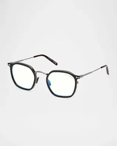 Tom Ford Men's FT5974-BM Square Blue-Block Optical Frames | Thumbnail 3 Tom Ford Men's FT5974-BM Square Blue-Block Optical Frames | Thumbnail 3